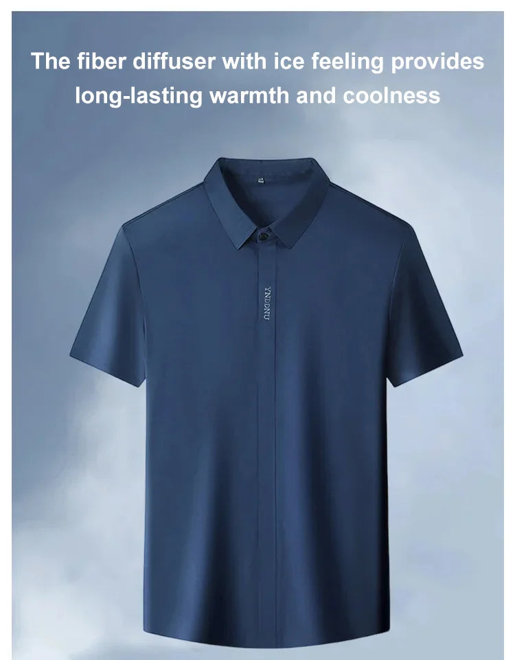 Men's Ice Silk Quick-Drying Business Shirt (Pack Of 2)