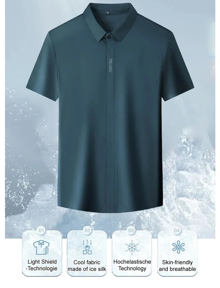 Men's Ice Silk Quick-Drying Business Shirt (Pack Of 2)