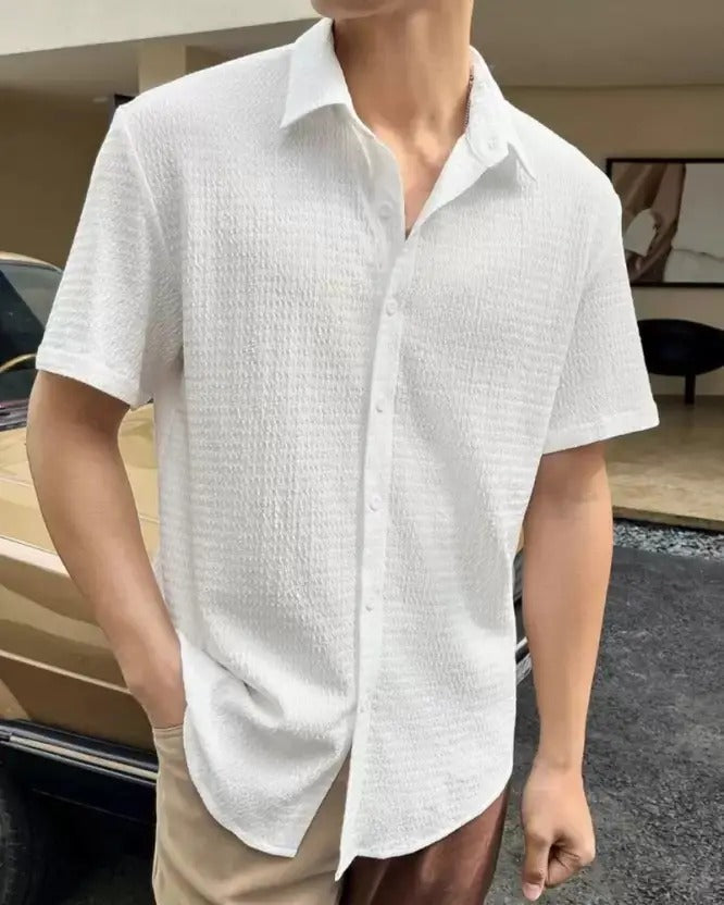 Shop Designer Stylish Shirt - Pack of 2( Black And White In One Set )